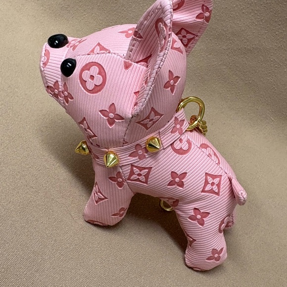 Pink Designer Dog Keychain - Picture 2 of 3